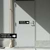 LIQWEI 4Pcs Please Use Other Door Sign, Self-Adhesive Uses Other