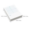 SHOWERORO 4pcs Math Notebooks Coordinate Graph Sheets Precision Grid Lines
