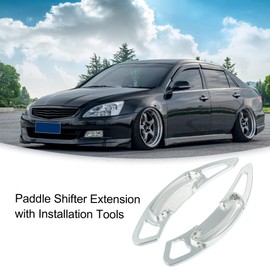 ACROPIX Car Steering Wheel Paddle Shifter Extension Fit for Honda Accord - Pack of 1 Silver Tone