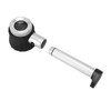 Handheld 10X Magnifier Loupe 3 LEDs Optical Glass with Measure