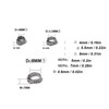 70Pcs Single Ear Hose Clamp Kit Stainless Steel Stepless 9