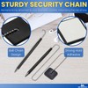 1InTheOffice Pen with Chain 7mm, Security Desk Pen with Adhesive