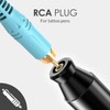 2m Length Tattoo Clip Cord RCA Interface Strong Conductivity Silicone