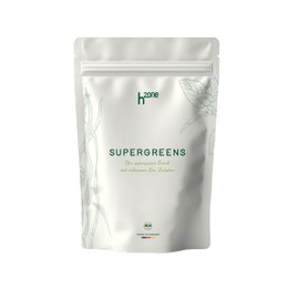 h2one Supergreens Pulver – mit Spirulina, Chlorella, Weizengras & Haferdrink – Superfood-Mix für Energie, Vitalität & Gesundheit – vegan, nährstoffreich