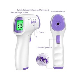 FARMADAR Termometro Digital Infrarrojo Medico De Frente Sin Contacto