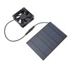 Solar Panel Fan Reduce Temperature Humidity IPX7 Waterproof Solar Powered