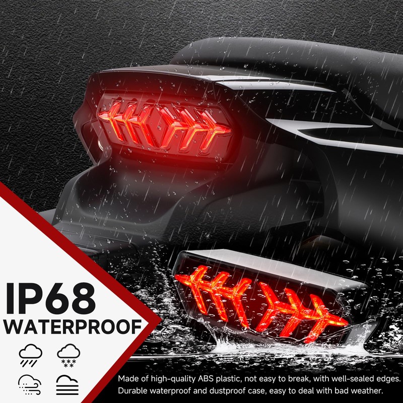 DREAMIZER LED Brake Tail Light with Turn Signals Sequential Led