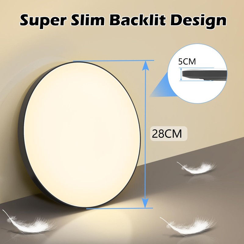 Ceiling Light LED Ceiling Light Flat Lamp Ceiling Diameter 28
