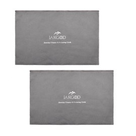 JARGOD Pro Size Silver Polishing Cloth Jewelry Cleaning Cloth 11" X 14" inches for Cleaning Gold, Silver and Platinum Jewelry Coins Watch, Keeps Jewelry Clean and Shining. (Pack of 2)