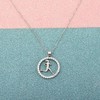 FEELMEM Runner Necklace Marathon Lover Gift Running Girl Pendant Necklace