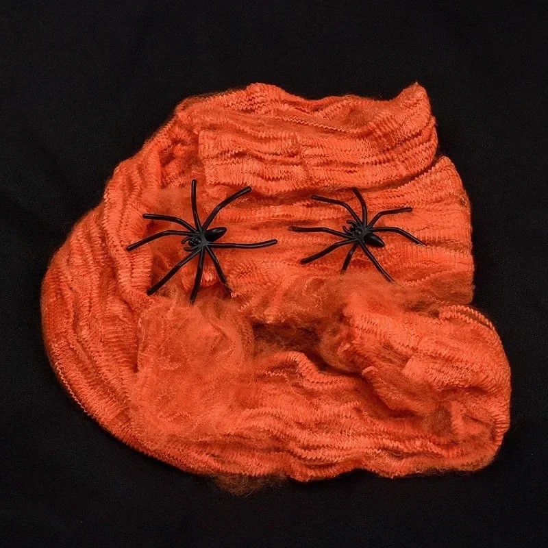 Halloween Spider Web Decoration for Haunted House – 100g Stretchy