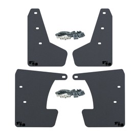 RokBlokz Mud Flaps for 2017-2023 Subaru Impreza - Multiple Colors Available - Set of 4 - Mud Guards are Custom Cut and Fit - Includes All Mounting Hardware (Black with Black Logo, Original)