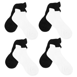 Healvian 4pairs Unisex Cotton Low-cut Running Socks Breathable and Comfortable Athletic Liners for Sports Casual Wear Hiking and Daily Use