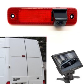 Dolphin Automotive Brake Light Reversing Camera Rear Parking Camera For Ford Transit Van 2006-2013 (Camera with 7" Dash Monitor)