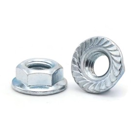 #8-32 Flange Spin Lock Nut Zinc, Pack of 100, MFR: 2450925 (25530244)