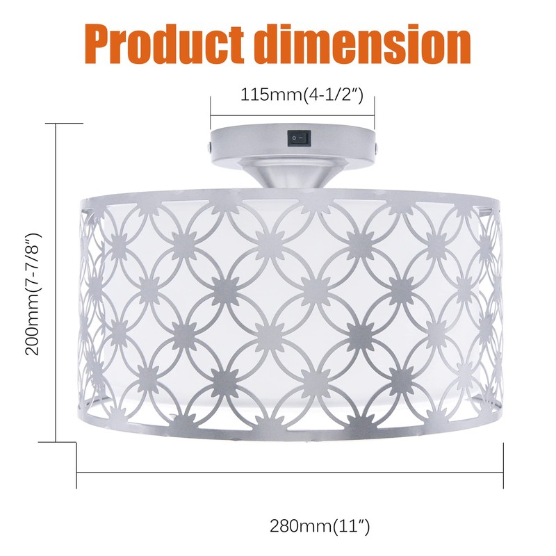 Facon 12V RV Pendant Light Fixtures - 11'' Interior Ceiling