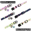 3 Pack Breakaway Cat Collars with Bell and Accessories, Flower