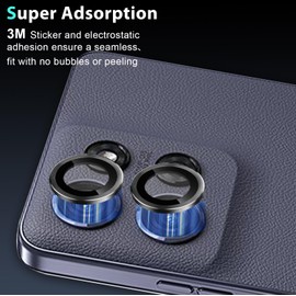 Ltezixal [2-Pack Camera Lens Protectors for Moto G Power 5G 2025, Scratch-Resistant HD Clarity Ultra-Thin Tempered Glass Camera Cover with Aluminum Edging,Individual Metal Lens Cover,Black