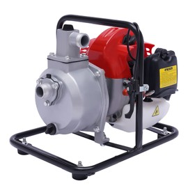 Gasoline Engine Water Pump, Gas Powered Water Pumps 2Stroke/4Stroke Semi Trash Pumps W/Air-Cooling System For Agricultural Irrigation Industrial Wastewater Treatment (2Stroke 1250W 2HP 43CC)