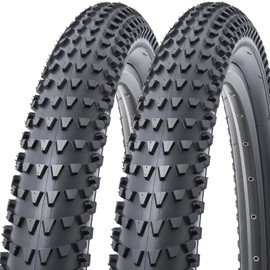 MetersGod 2 Pcs, 29x2.40 Bike Tires, Durable Folding 29 Inch 61-622 29x2.40 Mountain Bicycle Tires, Replacement Bike Tires for Mountain MTB Off-Road Bicycle, Clincher (M-068)