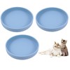 Silicone Dog Bowl Shallow Cat Food Bowls, 6 Inch Wide