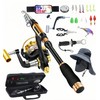 BNTTEAM Portable Fishing Spinning Rod and Reel Combo Set Carbon