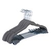 Laura Ashley 12 Pack Velvet Hangers with Clips | Durable
