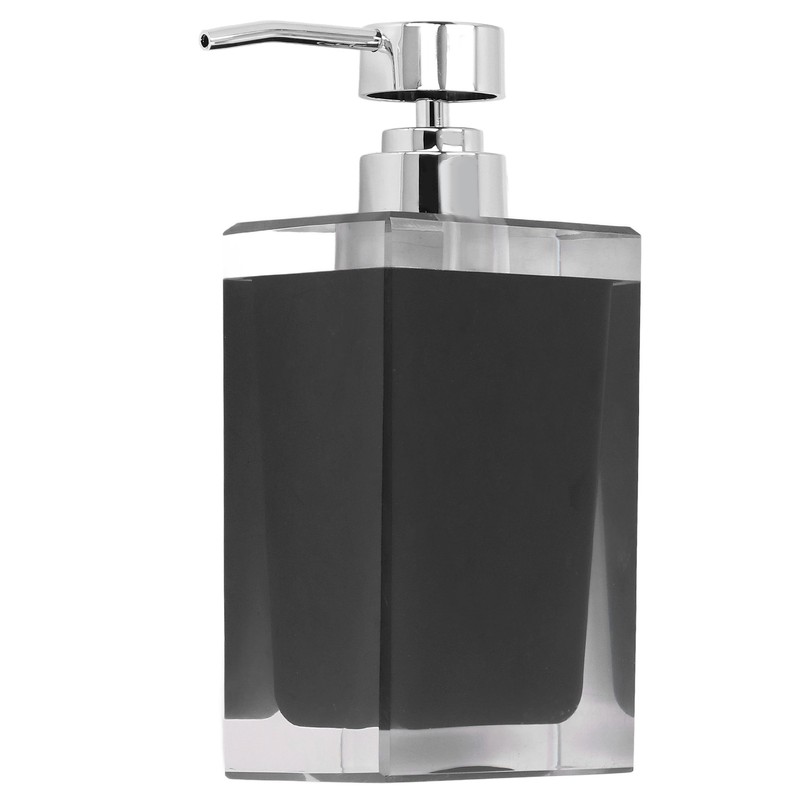 Hand Soap Dispenser Press Design Black Simple Fine Details Foaming