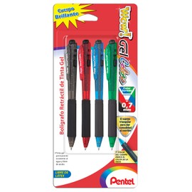 Bolígrafo Wow Retráctil Tinta Color MIX 7.0 mm Blíster Pack con 04 Piezas- K437CRBP4-M