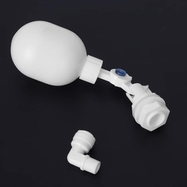 Haofy Válvula de Bola de Flotador de Filtro de Agua, Mini Válvula de Flotador Ajustable de Plástico para de ósmosis Inversa RO DI de Acuario