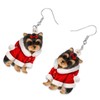 DALANE Acrylic Anime Christmas Yorkshire Terrier Dog Earrings Dangle Drop