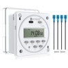 Neoteck DC 12V/16A Digital Timer Switch 7 Day Time Relay