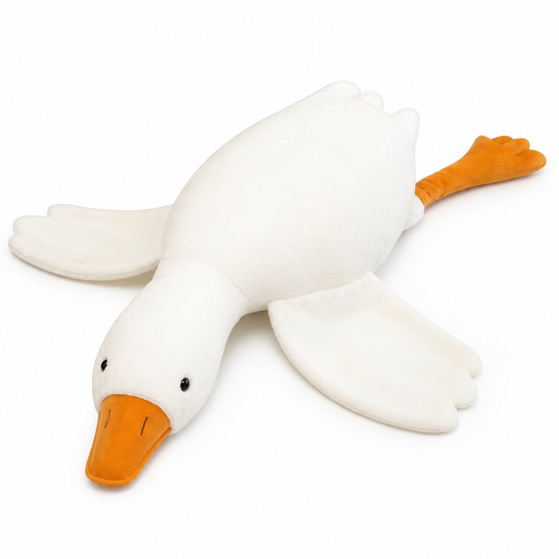 Goose Plush Pillow for Relaxing & Decor – Soft Stuffed