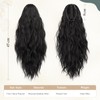 Sofeiyan Ponytail Hairpiece with Clip Long Wavy Ponytail Extension Claw