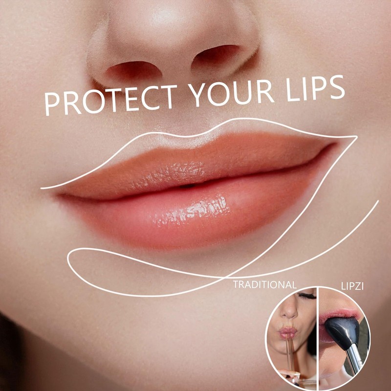 Anti Wrinkle Straw Stainless Steel Lip Line Prevention Straw Reusable