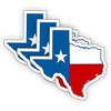 Texas Flag Hard Hat Sticker | Decal | Label Tool