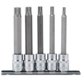 Draper 16349 3/8-Inch Square Drive 5-Piece Spline Socket Bit Set
