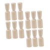 Operitacx 12pcs Wooden Children's DIY Playthings Painted Wooden Dolls Toy