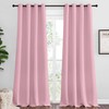 NICETOWN NICETOWN Crystal Pink Blackout Curtains 120" Long for Office,
