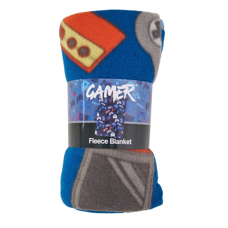 GAMER Fleece Blanket - Gaming Controller Design - Bed Throw