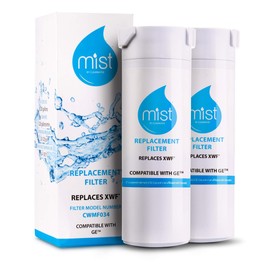 Mist XWF Water Filter Replacement, Compatible with GE Models: GWE19JSLSS, WR17X30702, GBE21, GDE21, GDE25, GFE24, 2 Pack- Mist