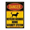 Westfälische Dachsbracke Sign Danger Security System Door Sign Dog Sign