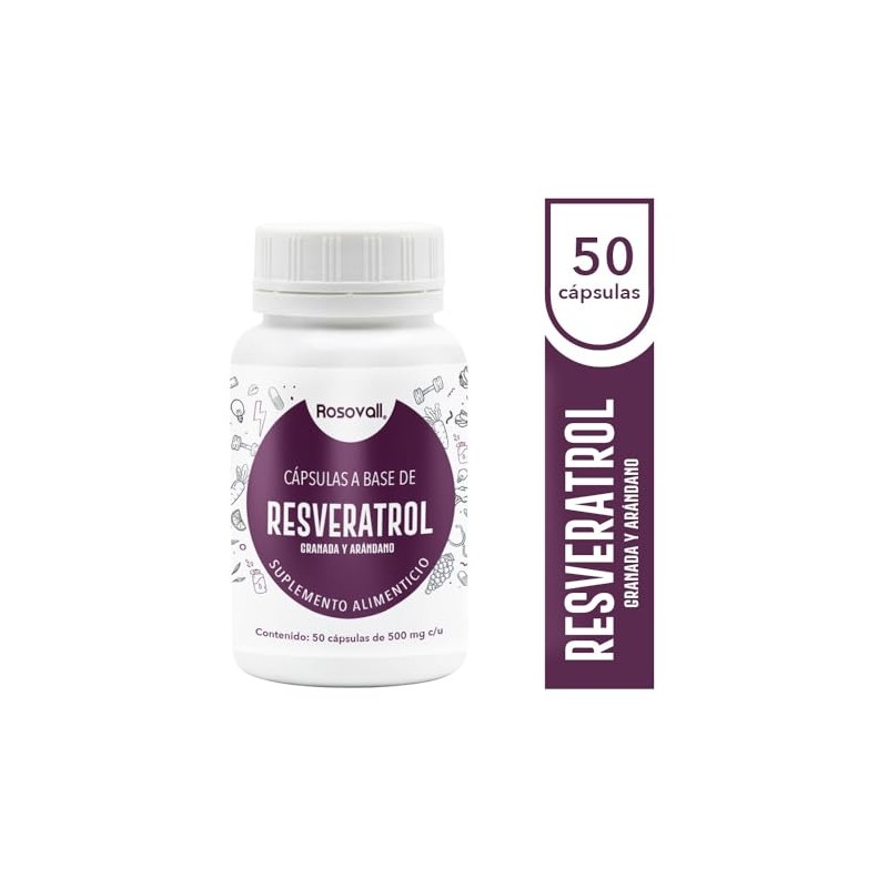 Resveratrol Duo Pack, Cápsulas de 500 mg, 50 Cápsulas por