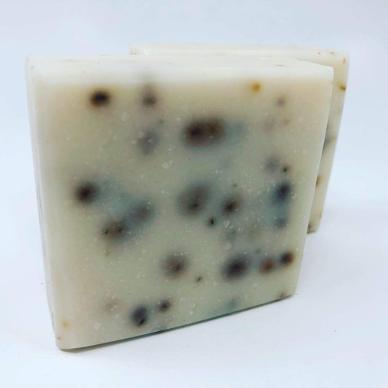 Natural Handmade light peppermint scented cold process soap 5 oz