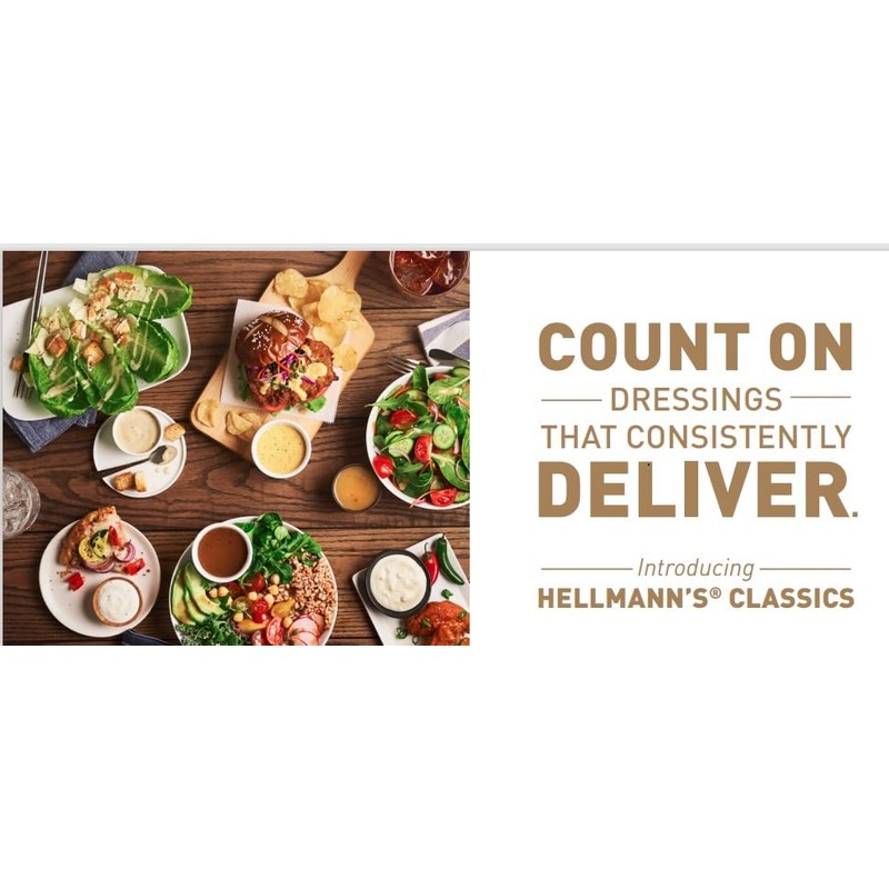 Hellmann's Classics Salad Dressing Salad Bar Bottles Italian 32 oz,