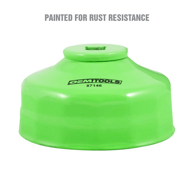 OEMTOOLS 87146 75/77 Millimeter 15 Flute Oil Filter Wrench, Green,
