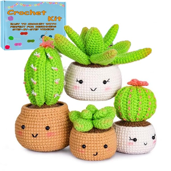 XIANFANG DIY Knitting Supplies Kit for Kids with Step-by-Step Video