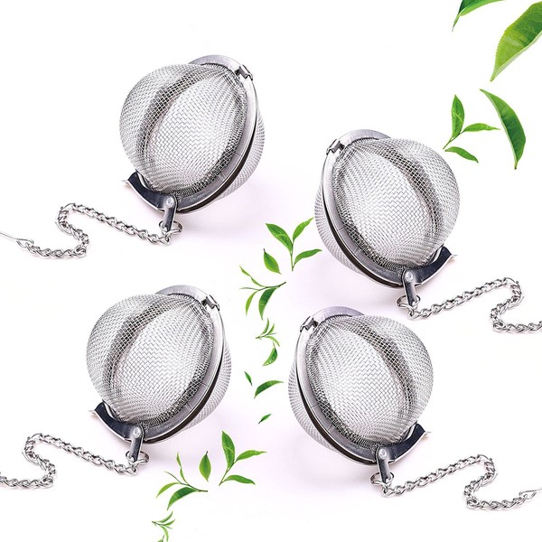 4Pcs Tea Infuser, Stainless Steel Tea Ball Mesh Tea Infuser
