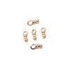 18K Gold Plated Knot Covers Cord End Caps 3x7mm Hole
