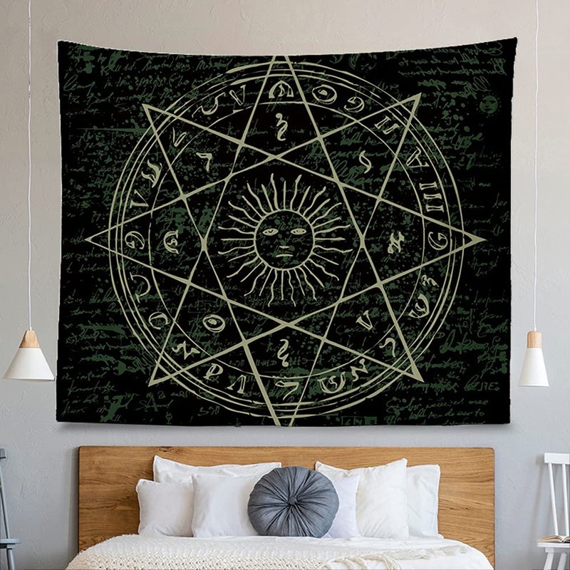 Tarot Divination Wall Tapestry, 70 x 100 cm The Moon